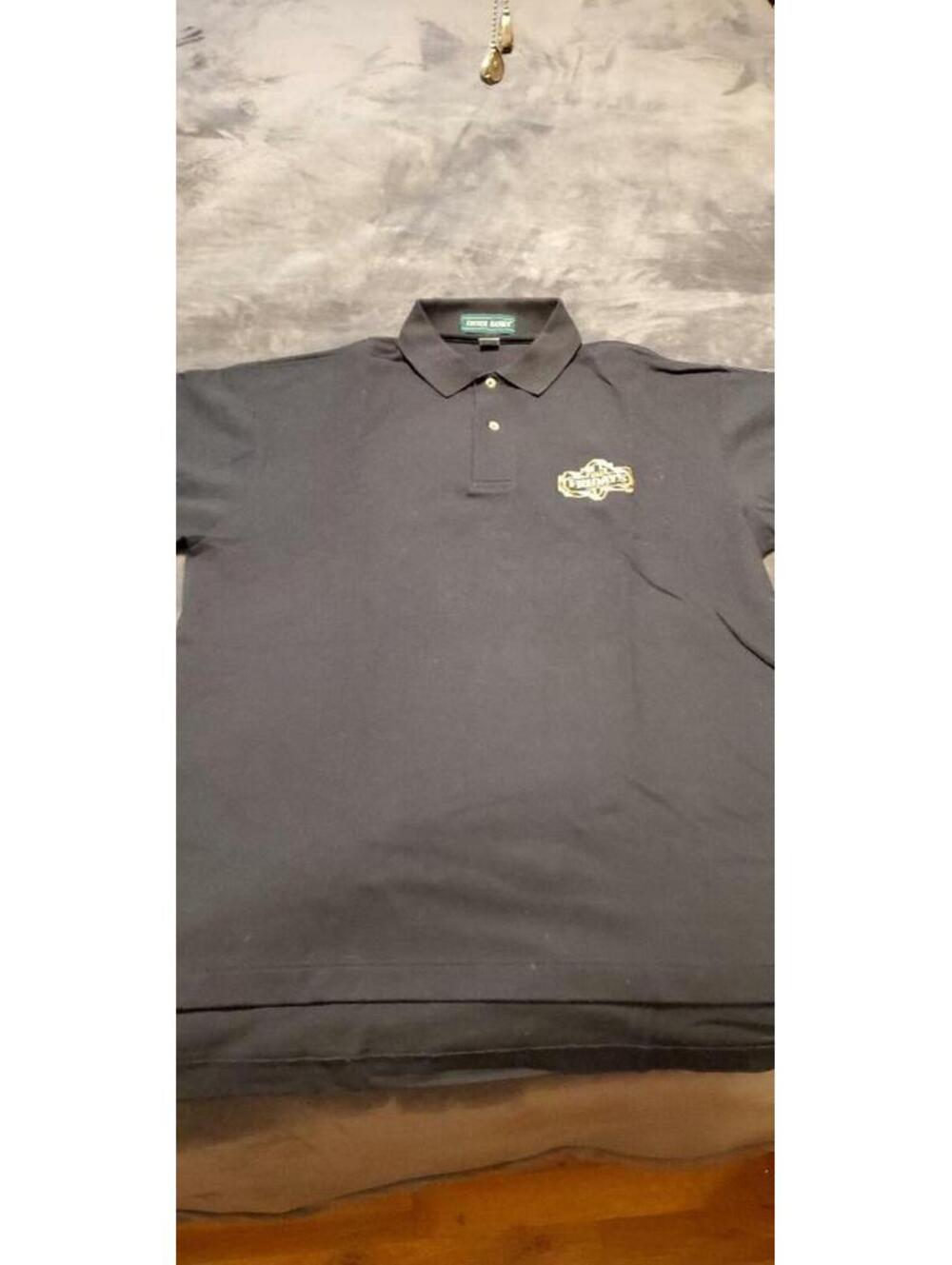 BLACK TGI FRIDAYS POLO SHIRT - SIZE LARGE